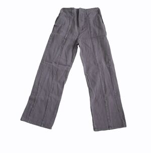 Vintage Purple-Gray High-Waisted Wide-Leg Pants